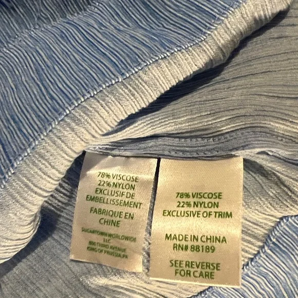 Lilly Pulitzer Mays Top Lapis Blue Size XL - Picture 6 of 8